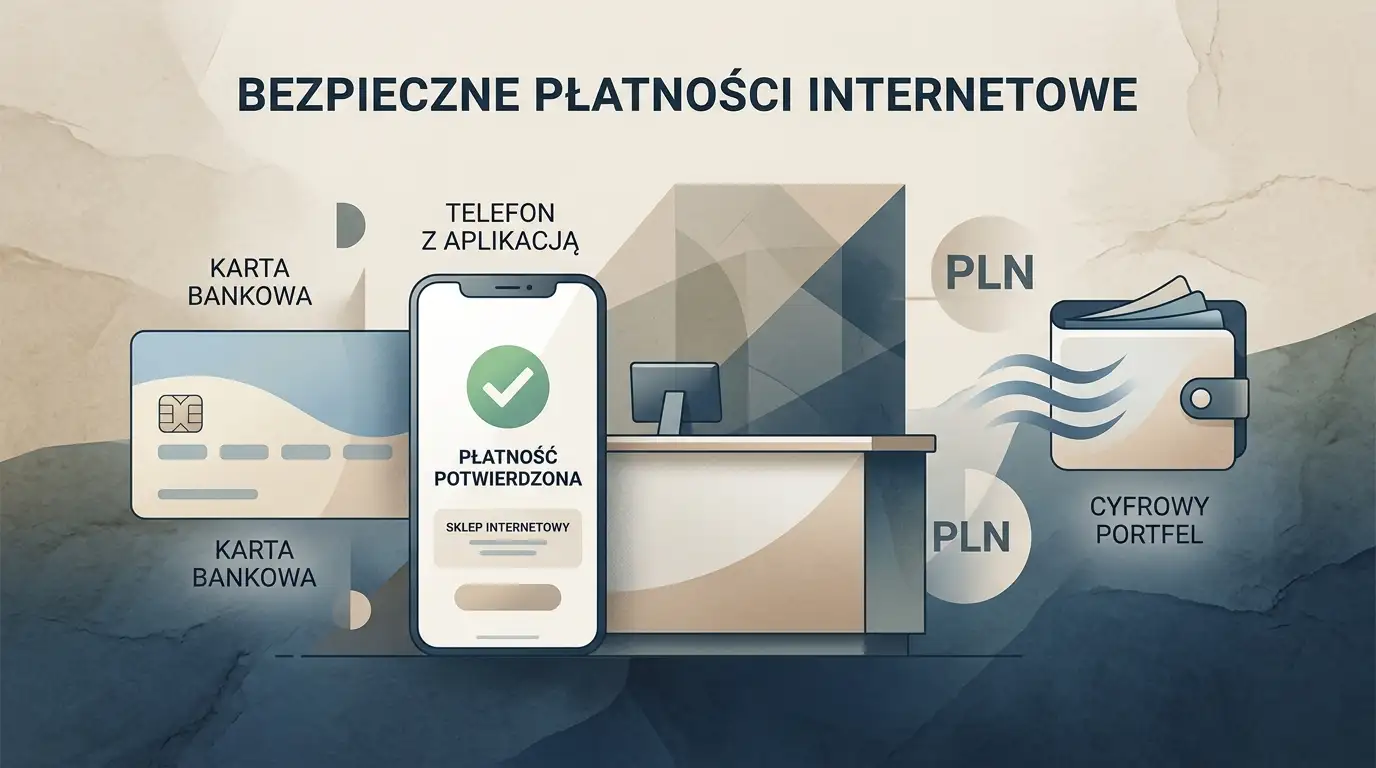 Ilustracja płatności online w PLN